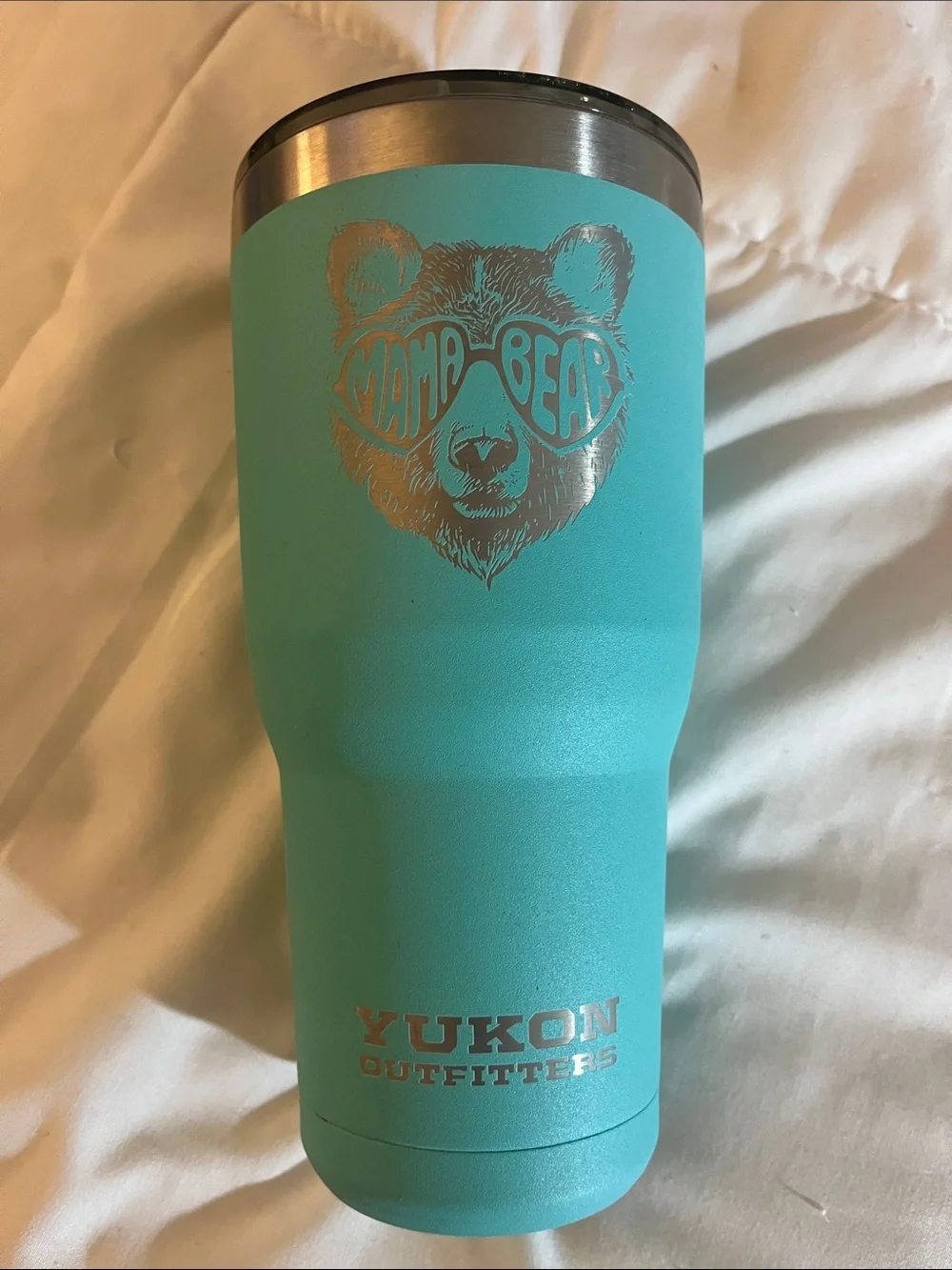 Yukon Outfitters Aqua Mama Bear Insulated 30oz Tumbler